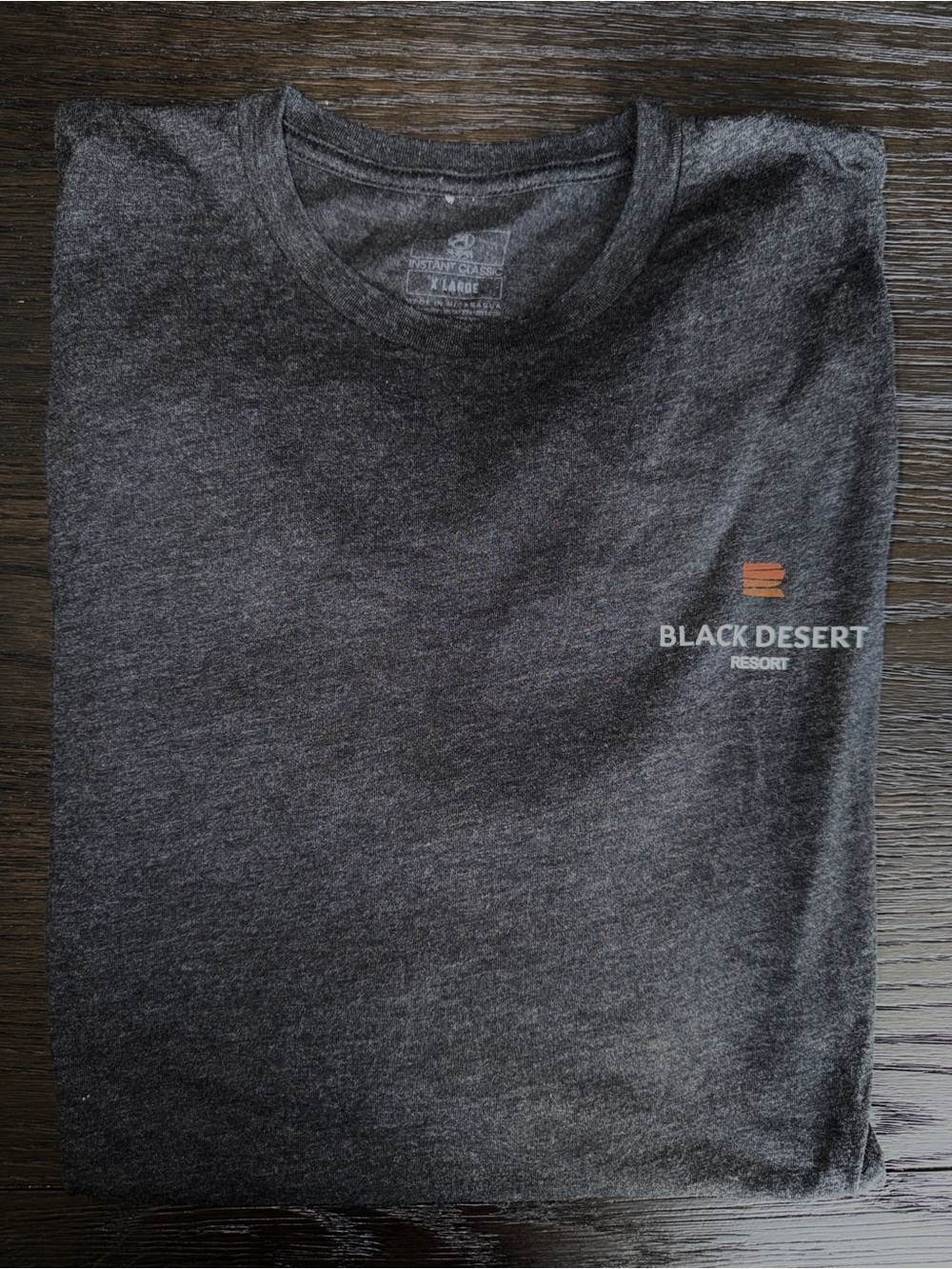 Black Desert Resort Men's Heather Gray Logo Long Sleeve T-Shirt